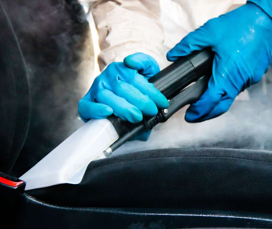 Pure commercial steam cleaners can reach tight areas on car seats, demolishing bacteria and dirt in all areas.