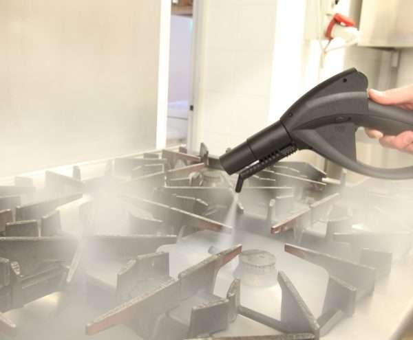 Achieve a clean environment by using super heated eco steam to remove bacteria, dirt, and debris from grills with a Pure commercial steam cleaner