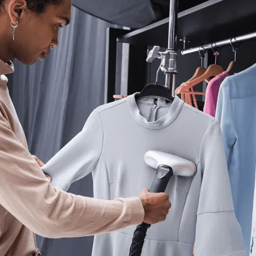 Renovating charity shops by cleaning clothes with industrial steam cleaner. Buy the best commercial steam cleaning machine to remove the dirt, hairs, odours and dust and provide happy customers, Stain and odour removal with industrial/commercial steam cleaners, Steam Cleaner