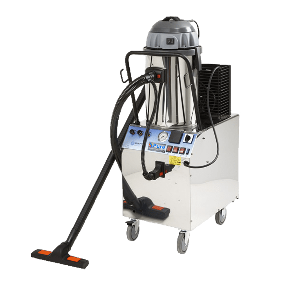Pure i8 Industrial Steam & Vacuum Cleaner, powerful steam cleaner, conveyor belts