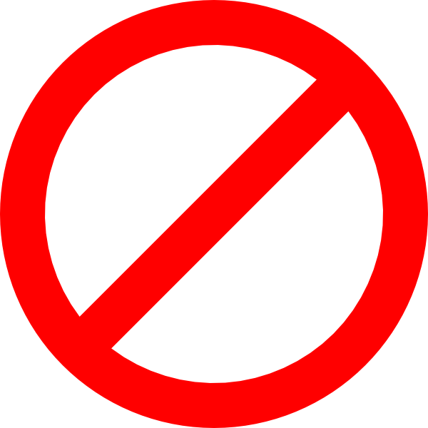no sign