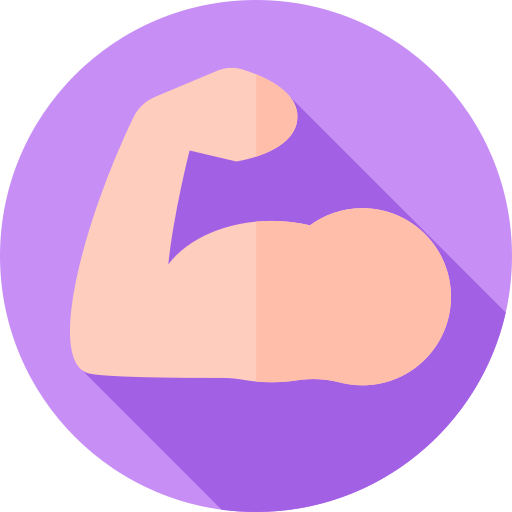 strong, muscle