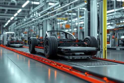 Production line, car