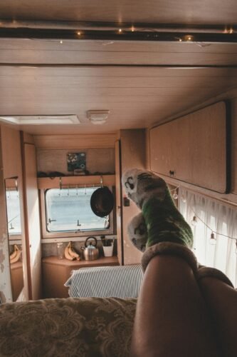 caravan, mobile home