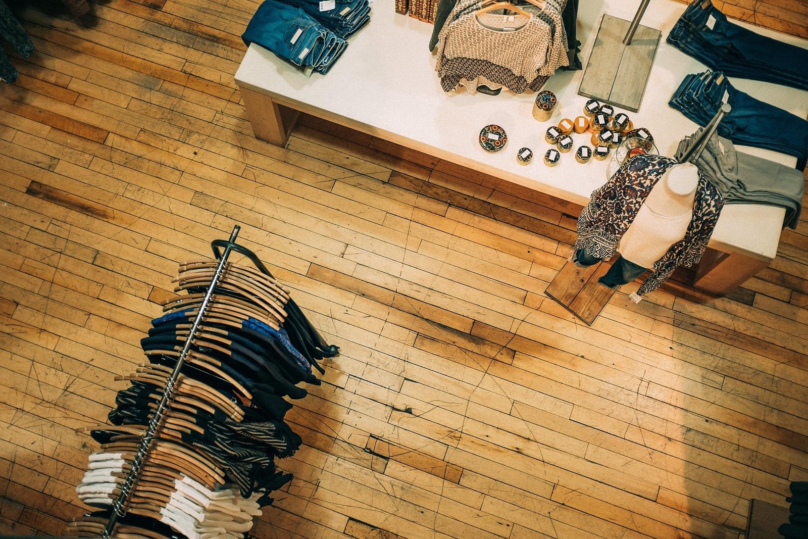 clothing store, shop, charity, wooden floor
