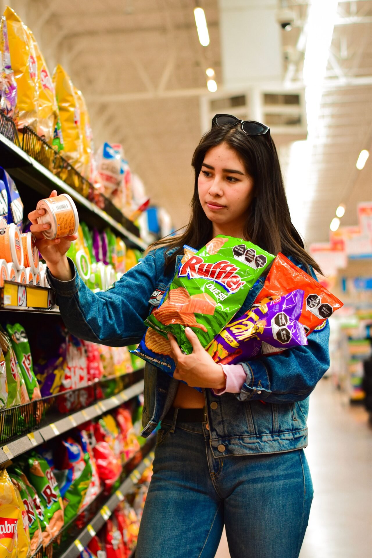 supermarket, store, customer, food