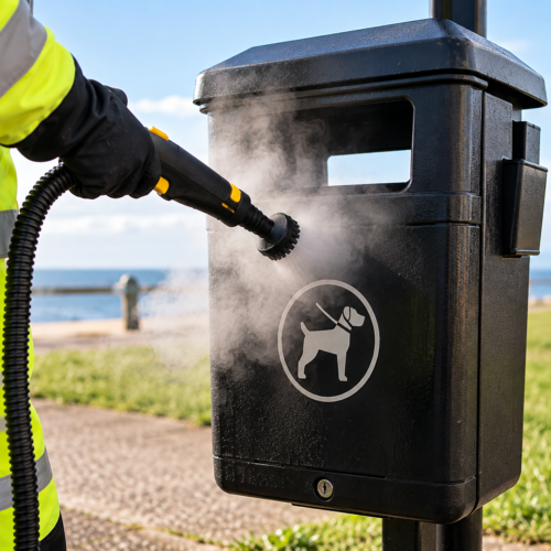 Why Consistent Steam Output Matters 9 steam cleaning black dog bin